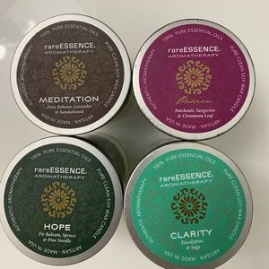 Set of 4 Rare Essence Aromatherapy Candles